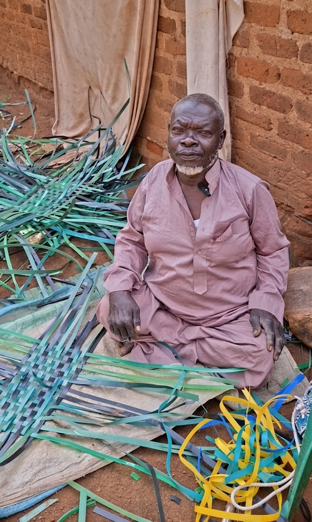Ndegge, a carpenter, and Issa, a basket maker, are supported by Burlcore Foundation in Mawero
