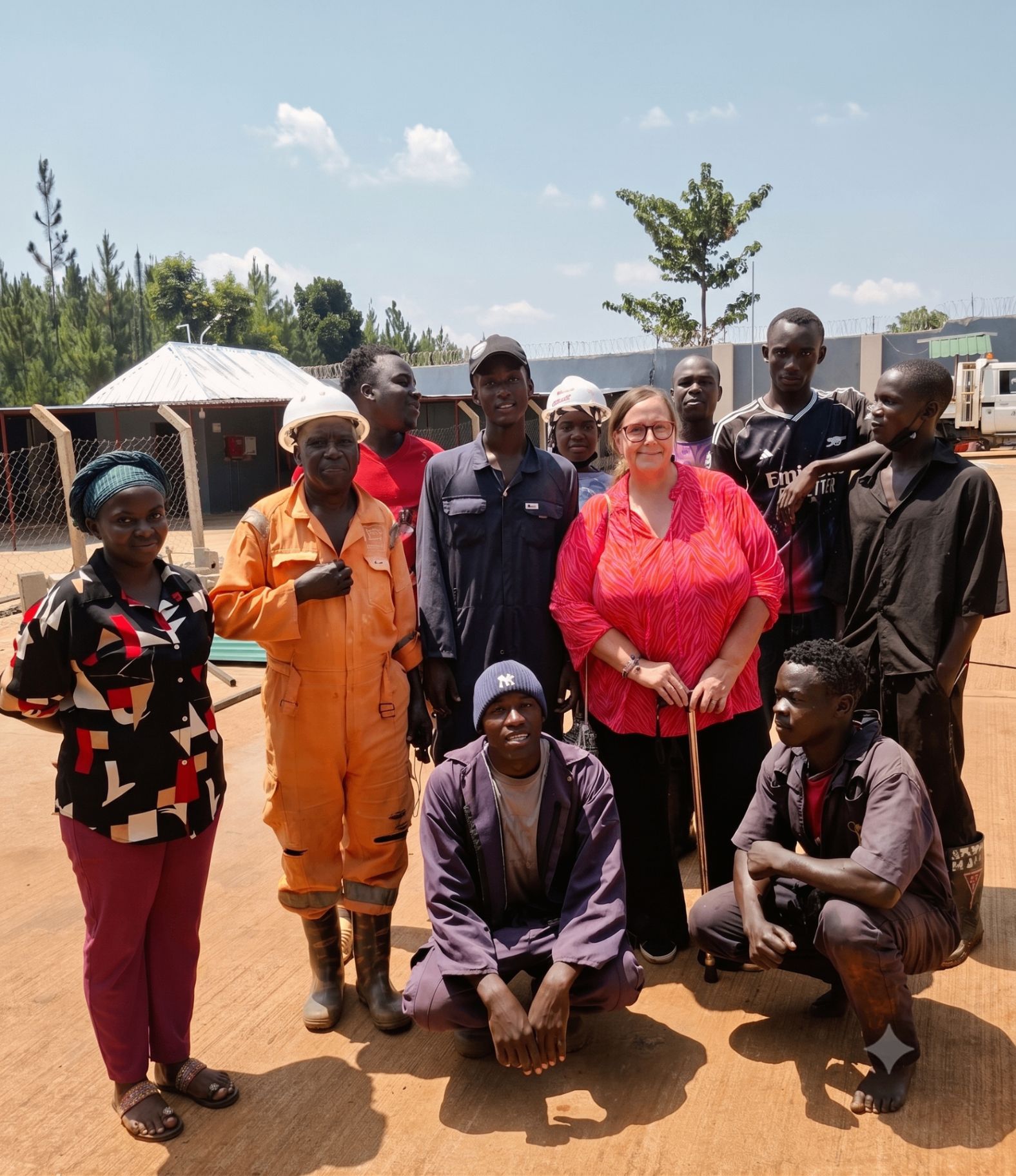Burlcore Mining security and site personnel gathered for first aid training in Busia District
